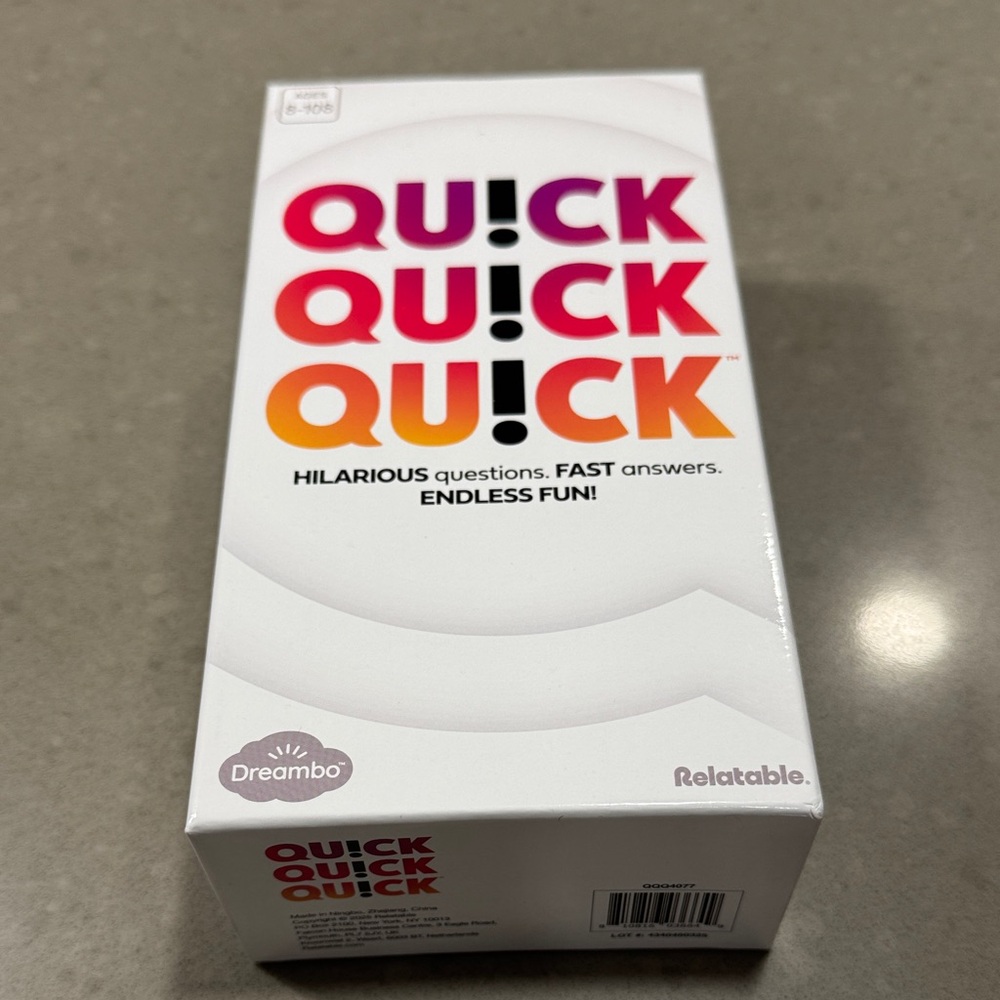 Quick Quick Quick Card Game